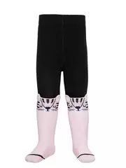 Колготки детские tip-top (мордашки) 572 черный-cветло-розовый, , 80-86 (14), CONTE-KIDS, - 1