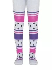 Детские колготки tip-top 408 светло-серый-фуксия, , 92-98 (14), CONTE-KIDS, - 1