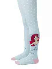 Колготки детские conte-kids disney "принцессы" 486 бледно-бирюзовый, , 128-134 (20), CONTE-KIDS, - 1