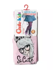 Детские колготки conte-kids tip-top с люрексом 498 cветло-розовый, , 128-134 (20), CONTE-KIDS, - 2
