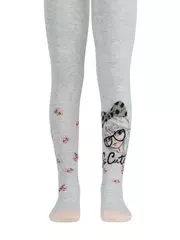 Детские колготки conte-kids tip-top с люрексом 498 светло-серый, , 128-134 (20), CONTE-KIDS, - 1