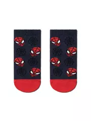 Детские носки короткие с рисунками человек-паук ©marvel 487 темно-синий, , 22, CONTE-KIDS, - 1