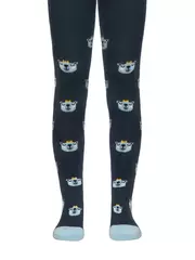 Колготки детские sof-tiki (махровые внутри) с рисунками 519 темно-синий, , 104-110 (16), CONTE-KIDS, - 1