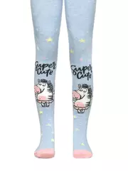Колготки детские sof-tiki (махровые внутри) с рисунками 521 светло-голубой, , 104-110 (16), CONTE-KIDS, - 1