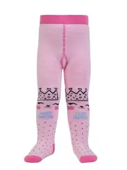 Колготки детские sof-tiki (махровые внутри) с рисунками 524 cветло-розовый, , 62-74 (12), CONTE-KIDS, - 1