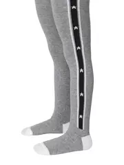 Колготки детские tip-top с рисунком "лампасы" 489 серый, , 116-122 (18), CONTE-KIDS, - 2