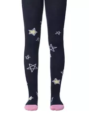 Колготки детские tip-top c яркими рисунками "веселые ножки" 488 темно-синий, , 116-122 (18), CONTE-KIDS, - 1