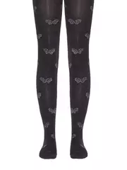 Колготки детские хлопковые conte-kids tip-top с люрексом 550 черный, , 140-146 (22), CONTE-KIDS, - 1