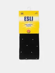 Колготки детские esli 593 черный-светло-серый, , 128-134 (20), ESLI, - 2