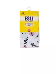 Колготки детские esli 595 белый, , 104-110 (16), ESLI, - 2
