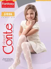 Колготки детские нарядные lissa nero, , 104-110, CONTE ELEGANT, - 2