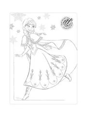 Колготки детские нарядные с рисунками ©disney frozen 40 и вкладышем-раскраской bianco, , 140-146, CONTE ELEGANT, - 4