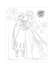 Колготки детские нарядные с рисунками ©disney frozen 40 и вкладышем-раскраской bianco, , 140-146, CONTE ELEGANT, - 5