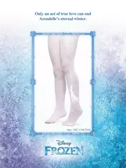 Колготки детские нарядные с рисунками ©disney frozen 40 и вкладышем-раскраской bianco, , 140-146, CONTE ELEGANT, - 1