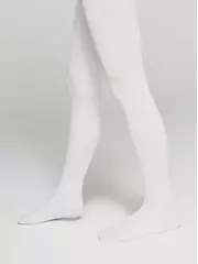 Колготки детские из микрофибры с люрексом holiday bianco, , 116-122, CONTE ELEGANT, - 1