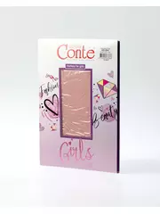 Колготки детские из микрофибры с люрексом holiday dusty rose, , 116-122, CONTE ELEGANT, - 4