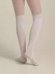 Колготки детские из микрофибры с имитацией гольфинов lolita bianco, , 104-110, CONTE ELEGANT, - 2