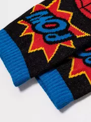 Короткие детские носки с рисунками человек-паук ©marvel 549 черный, , 22, CONTE-KIDS, - 2