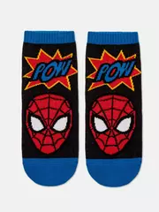 Короткие детские носки с рисунками человек-паук ©marvel 549 черный, , 22, CONTE-KIDS, - 1
