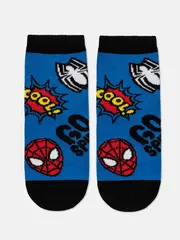 Короткие детские носки с рисунками человек-паук ©marvel 550 синий, , 22, CONTE-KIDS, - 1