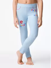 Леггинсы для девочек conte elegant веселые леггинсы с рисунком "зайчик" sketch light blue, , 122,128-64, CONTE ELEGANT, - 1