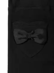 Экстрамягкие джеггинсы с термоэффектом для девочек baby bow nero, , 104,110-56, CONTE ELEGANT, - 3