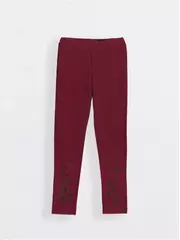 Ультрамодные леггинсы для девочек с термоэффектом lana dark bordo, , 110,116-56, CONTE ELEGANT, - 3