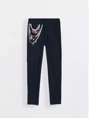 Леггинсы для девочек conte elegant джеггинсы с оригинальным рисунком "цепочки" punk fun-1, , 128,134-68, CONTE ELEGANT, - 3