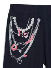 Леггинсы для девочек conte elegant джеггинсы с оригинальным рисунком "цепочки" punk fun-1, , 128,134-68, CONTE ELEGANT, - 5