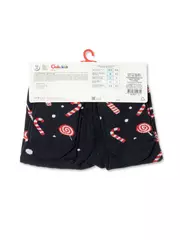 Новогодние детские колготки с помпоном «sweet» conte-kids 555 темно-синий, , 62-74 (12), CONTE-KIDS, - 3