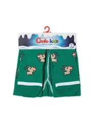 Новогодние детские колготки conte-kids "deer" 589 зеленый, , 62-74 (12), CONTE-KIDS, - 6