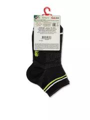Носки детские conte-kids active (короткие) 508 черный-салатовый, , 18, CONTE-KIDS, - 3