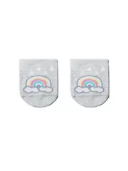 Носки детские conte-kids active (ультракороткие) 328 светло-серый, , 12, CONTE-KIDS, - 1