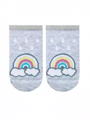 Носки детские active (ультракороткие) 328 светло-серый, , 14, CONTE-KIDS, - 1