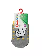 Носки детские conte-kids active (ультракороткие) 330 серый, , 16, CONTE-KIDS, - 2
