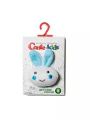 Махровые детские носки sof-tiki с мордашками "зайчик" 400 белый, , 8, CONTE-KIDS, - 2