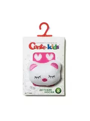 Махровые детские носки sof-tiki с мордашками "котик" 402 розовый, , 10, CONTE-KIDS, - 2