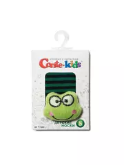 Махровые детские носки sof-tiki с мордашками "лягушонок" 399 темно-синий, , 8, CONTE-KIDS, - 2