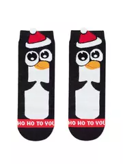 Новогодние детские носки new year 650 черный, , 16-18, CONTE-KIDS, - 2