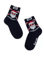 Новогодние детские носки conte-kids new year 653 темно-синий, , 20-22, CONTE-KIDS, - 2