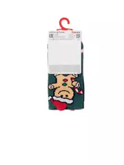 Новогодние детские носки new year 652 темно-бирюзовый, , 13-14, CONTE-KIDS, - 3