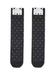 Хлопковые детские гольфы tip-top с забавными мордашками 053 темно-серый, , 22, CONTE-KIDS, - 1