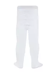 Хлопковые детские колготки tip-top с воланами и люрексом 542 белый, , 80-86 (14), CONTE-KIDS, - 1