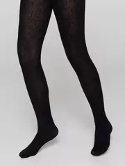 Детские фантазийные колготки из мягкой из микрофибры daisy nero, , 116-122, CONTE ELEGANT, - 4