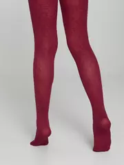 Плотные эластичные детские колготки из микрофибры daisy bordo, , 104-110, CONTE ELEGANT, - 3