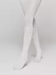 Тонкие эластичные детские колготки с цветочным рисунком sofia bianco, , 104-110, CONTE ELEGANT, - 2