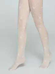 Детские колготки с цветочным рисунком sofia milk, , 116-122, CONTE ELEGANT, - 3