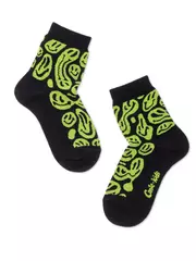 Носки детские conte-kids tip-top с рисунками 635 черный-салатовый, , 16, CONTE-KIDS, - 1