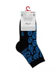 Хлопковые детские носки tip-top с рисунками 635 черный-синий, , 16, CONTE-KIDS, - 3