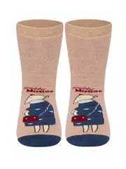 Носки детские веселые ножки (махровые, антискользящие) 295 бежевый, , 22, CONTE-KIDS, - 2